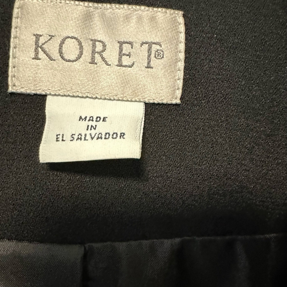 Women's Koret Vintage Style Blazer Size 20W Black Polyester Plus Size - Picture 5 of 10